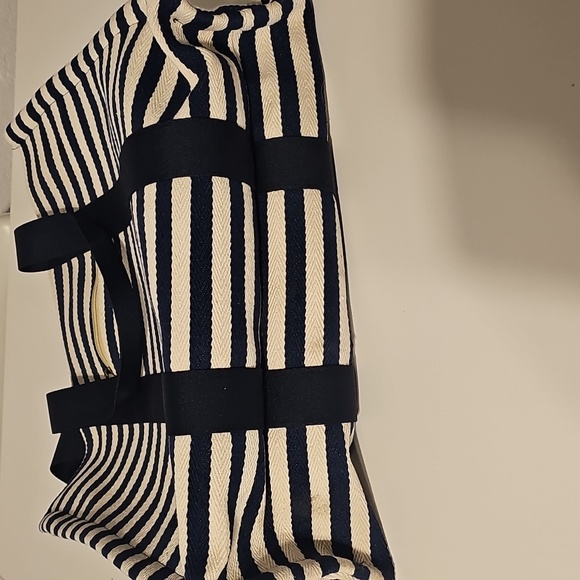 Navy and White Striped Tote Bag - Picture 6 of 14